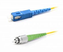 Патч-корд оптический LANMASTER, LSZH, симплексный, ST/APC-SC/UPC, SM OS2, 1.5 м | код LAN-ST-SC/SAU-1.5 | LANMASTER