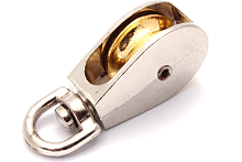 Блок одинарный 50мм металлический шкив покрытие цинк | код Bloсk50met | Крепдил