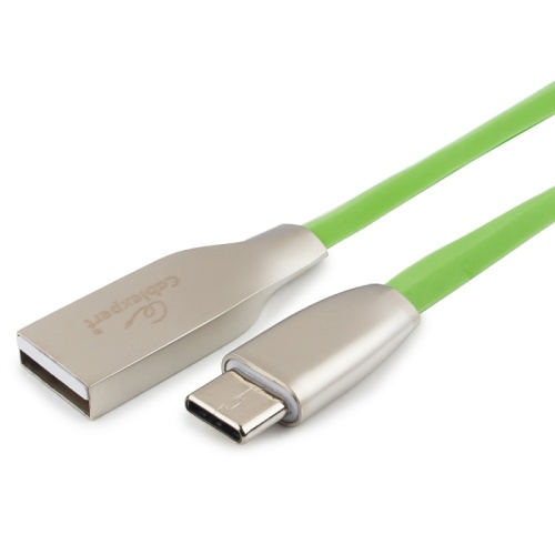 Кабель USB 2.0 Cablexpert CC-G-USBC01Gn-1M, AM/Type-C, серия Gold, длина 1м, зеленый, блистер | код CC-G-USBC01Gn-1M | Cablexpert Кабель USB 2.0 Cablexpert CC-G-USBC01Gn-1M, AM/Type-C, серия Gold, длина 1м, зеленый, блистер | код CC-G-USBC01Gn-1M | Cablexpert