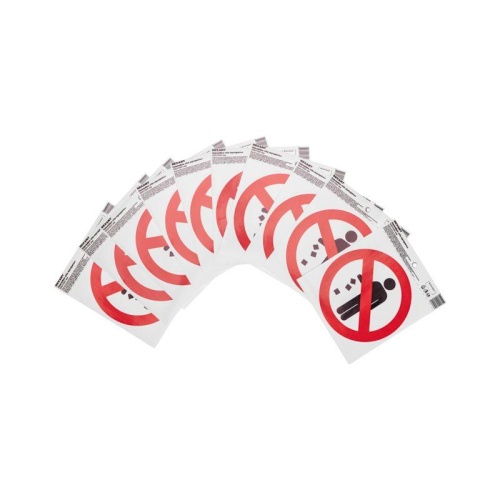 Наклейка запрещающий знак Не мусорить d-150 мм, | код 56-0013 | REXANT фото 2