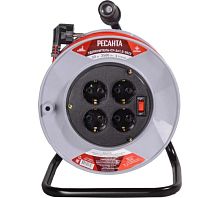 Удлинитель силовой на катушке, СУ-3х1,5-50/2 (с выкл., 4 розетки) Ресанта, , Шт | код 61/118/12 | РЕСАНТА