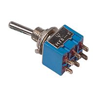 Тумблер 250V 3А (6c) ON-ON двухполюсный Micro REXANT | код 36-4020 | REXANT