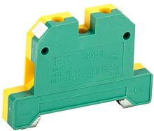 Клемма для заземления с винтовым зажимом ЗНИ 6мм?, желто-зеленый, YZN20-006-K52 | код. YZN20-006-K52 | IEK