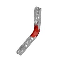 Угол для лотка вертикальный внутренний 90град. 150х100 сталь 1мм "ПЛЮС" NLplus90-100-150 КМ PL0485