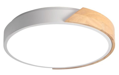 Светильник светодиодный декоративный PPB Scandic-R 24Вт 4000К IP20 d330х50 настенно-потолочный GR/W | Код. 5037052 | JazzWay