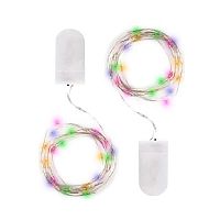 Гирлянда светодиодная Роса DC-G05-20MS2, комплект 2 шт., мульт. 20 LED, 2xCR2032 ФAZA | код 5047990 | JazzWay