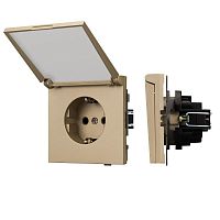 Механизм розетки SCT-TENDO-MCP-SFPL-GD 230В 16А влагозащ. Arlight054600