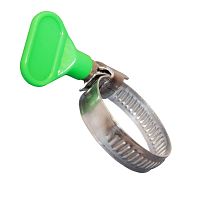 Хомут червячный стальной Бабочка RUICHI 22-35/9 мм | код 112518 | Ruichi