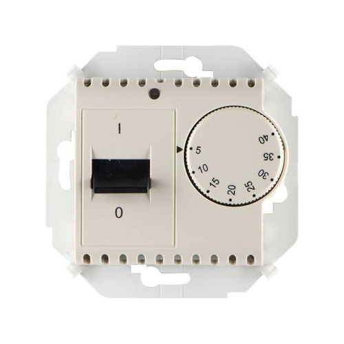15 Регулятор для теплого пола с зондом 16А 230В 3600Вт 5-40 гр. IP20 слоновая кость | код 1591775-031 | Simon