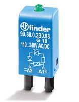 Модуль индикации, красный LED, 28...60В AC/DC | код 9980006050 | FINDER
