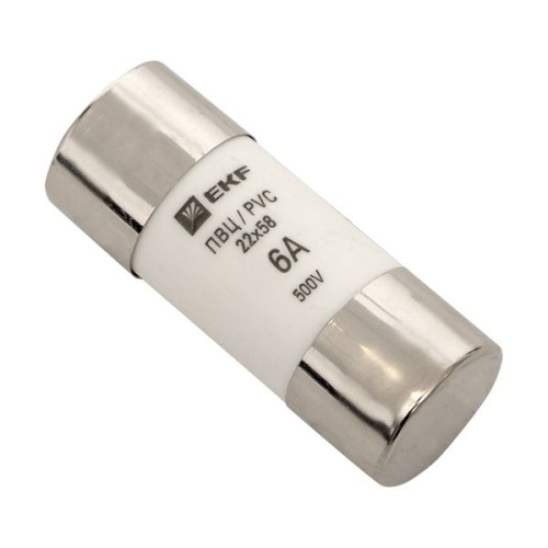 Плавкая вставка цилиндрическая ПВЦ (22х58) 6А PROxima | код pvc-22x58-6 | EKF фото 2