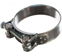 Хомут ленточный с болтом 74-79 W1 оцинкованная сталь 2.1 74-79/25 ГОСТ 28191-89 | код SIL74-79RB41 | Мир хомутов