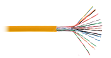 Кабель U/UTP 16 пар, Кат.5, одножильный, медный, внутренний, LSZH, оранж, 305м (EC-UU016-5-LSZH-OR-3) | код ЭКО27013 | NETLAN