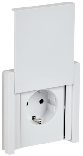 FORTE&PIANO Роз. с з/к/ш с кр. в/к 16А IP44 FP221 бел. IEK | код FP-R16-16-44-K01 | IEK