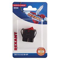 Выключатель клавишный 250В 16А (4с) ON-OFF красн. с подсветкой (RWB-502 SC-767 IRS-201-1) блист. | код 06-0303-B | Rexant