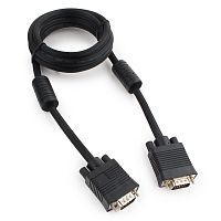 Кабель VGA Premium Cablexpert CC-PPVGA-6B, 15M/15M, 1.8м, черный, двойной экран, феррит.кольца, пакет | код CC-PPVGA-6B | Cablexpert