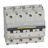 Выключатель автоматический четырехполюсный DX3 10000 80А C 16кА (6 мод) | код. 409362 |  Legrand 