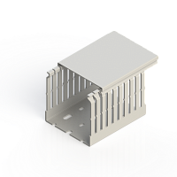 540 160, KHF 8080, Перфорированный безгалогенный короб с крышкой, 80x80 HF LOW SMOKE | код 0.0.0.5.40160 | KLEMSAN