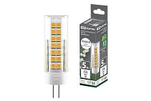 Лампа светодиодная G4-5 Вт-230 В-6500 К, SMD, 16x55 мм TDM | код SQ0340-0218 | TDM