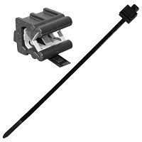 Кабельная стяжка с металлическим фиксатором RUICHI, 198х4.8 мм, размещение жгута продольное, цвет черный | код 112672 | Ruichi