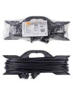 Удлинитель-шнур на рамке силовой народный ПВС 2200 Вт б/з, 10м, штепс. гнездо | код SQ1307-0306 | TDM НАРОДНЫЙ