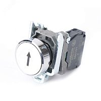 Кнопка SB4 в сборе модульная 22мм белая металл 1НО с марк стрелка вверх | код SB4BA3341 | Systeme Electric