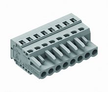 450108 Розетка каб. MCS шаг 5.0мм, 8 конт., сер., шт | код 450108 | SUPU