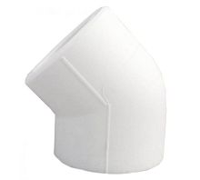 Уголок 45 град. 110 мм полипропиленовый PPR белый | код 10107110 | VALFEX