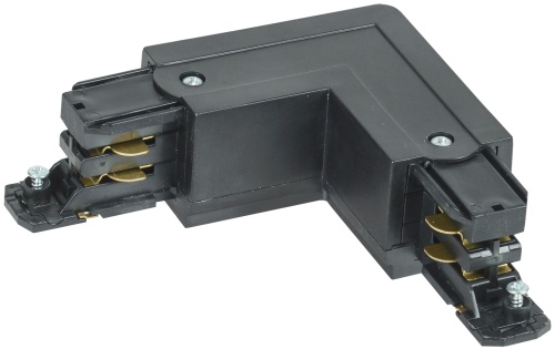 Соединитель L-образный внутренний для трехфазного осветительного шинопровода черный | код LPK0D-SLV-3-K02 | IEK