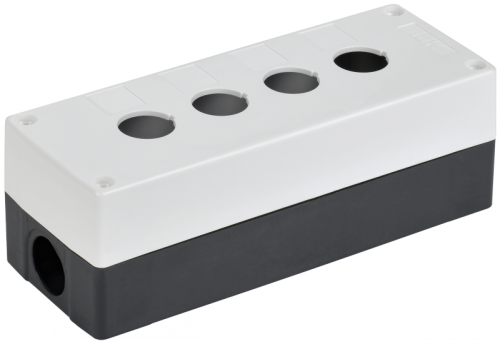Корпус КП104-Р для кнопок 4 места белый IEK | код BKP10-4-K01-R | IEK