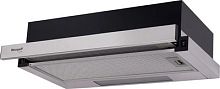 Вытяжка встраиваемая Weissgauff TEL 06 1M IX нержавеющая сталь управление: кулисные переключатели (1 мотор) | код 1390481 | WEISSGAUFF