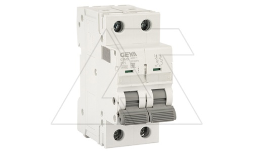 Авт. выключатель GYM9-2P-25D, 2P, 25A, хар-ка D, 6kA, 2M | код GYM92P25D | GEYA