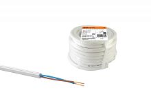 Провод ПВС 2х1 ГОСТ (бухта 10м) белый | код SQ0118-0010 | РЭМЗ ТМ