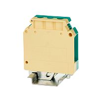 Клемма заземления, винтовой зажим, 2 точки подключения, 35 кв.мм | код KRUSLG-35N | DKC