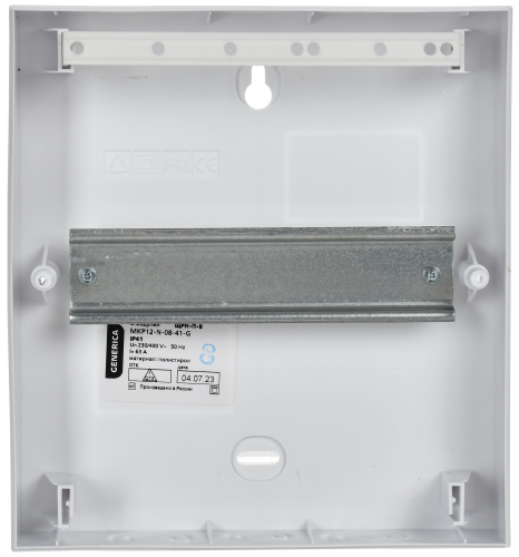 Корпус пластиковый ЩРН-П-8 бел. дверь IP41 GENERICA | код MKP13-N-08-41-K01-G | GENERICA by IEK фото 3