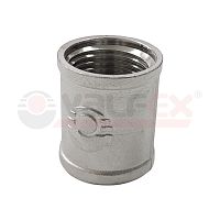 Муфта никелированная соединительная ВР-ВР 1 1/2дюйм (25/5) | код VF.170.N.112 | VALFEX