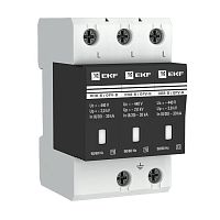 Ограничитель импульсных напряжений ОПВ-B/3P In 30кА 400В PROxima | арт. opv-b3 | EKF 
