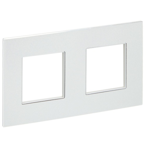 SKANDY Рамка 2-мест. SK-F32S металл сереб. IEK | код SK-M22-M-K23 | IEK