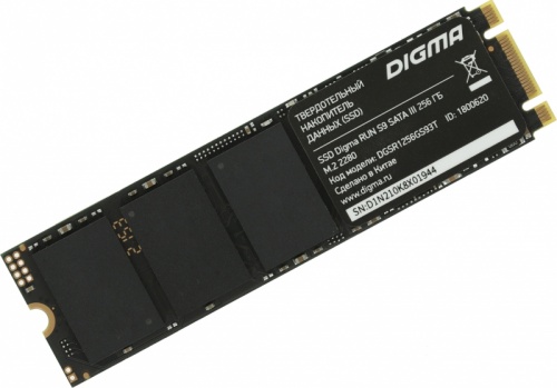 Накопитель SSD Digma SATA-III 256GB DGSR1256GS93T Run S9 M.2 2280 | код 1800620 | DIGMA Накопитель SSD Digma SATA-III 256GB DGSR1256GS93T Run S9 M.2 2280 | код 1800620 | DIGMA