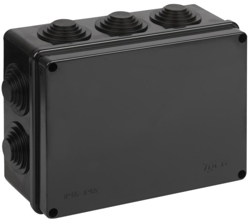 Коробка Тусо распаячная для ОП 200х140х75мм УХЛ1 черн. Ruvinil 67055Ч