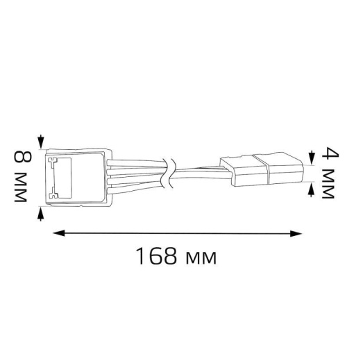 Набор коннекторов для светодиодной RGB ленты 5050 10мм с возможностью изгиба Упак 3 шт Аксессуары Gauss | код 291204000 | Gauss фото 3