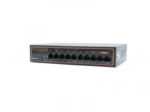 Коммутатор 8-портовый 10/100Mbps RJ-45 Uplink PoE UM1-E10/8P_mini (UM1-E10/8P_mini) | код В0000011725 | Optimus CCTV