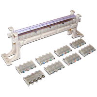 32-парный 110 настенный кросс LANMASTER кат. 6, блоки и ножки в комплекте | код LAN-WS110-32FT/6 | LANMASTER