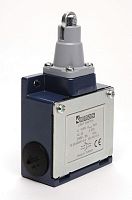 Выключатель концевой быстрого переключения линейный 3-х направленный с металлической консолью и стальным плунжером с металлическим роликом Ф13мм (1НО+1НЗ), L53K13MUM331 | код L53K13MUM331 | EMAS