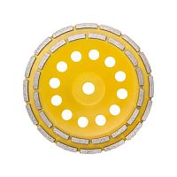 Чашка алмазная шлифовальная, двухрядная, 230х22,2мм | код KR-90-0254 | REXANT