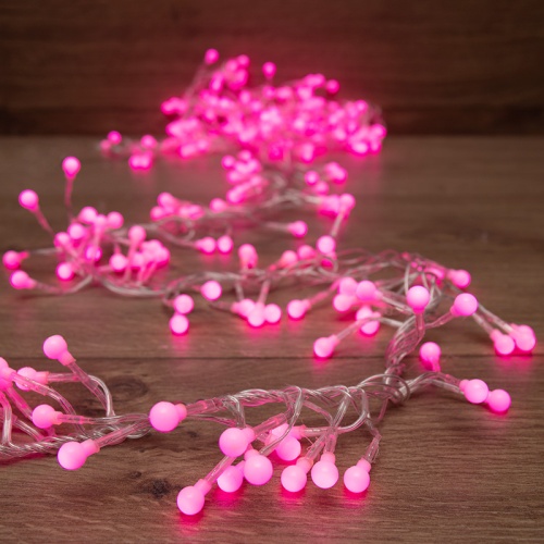 Гирлянда Мишура LED 6 м прозрачный ПВХ, 576 диодов, цвет розовый | код 303-617 | NEON-NIGHT Гирлянда Мишура LED 6 м прозрачный ПВХ, 576 диодов, цвет розовый | код 303-617 | NEON-NIGHT