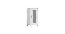 Напольный шкаф серии Lite II 19. 24U. стеклянная дверь. цельнометаллические стенки и задняя дверь. Ш600хВ1241хГ800мм. в разобранном виде. серый RAL7035 | код TFI-246080-GMMM-R-GY | TLK