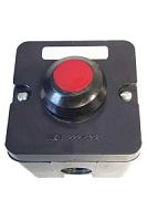 Пост управления ПКЕ 222-1 У2, 10А, 660В, 1 элемент, красный цилиндр (с протектором), накладной, IP54 (ЭТ) | код ET011984 | Электротехник