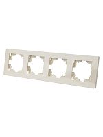 Рамка 4-х постовая сл. кость Сенеж TDM | код SQ1816-0157 | TDM