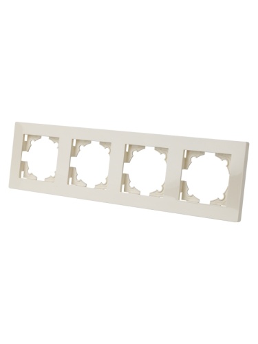 Рамка 4-х постовая сл. кость Сенеж TDM | код SQ1816-0157 | TDM